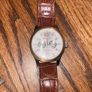 Invicta Brown Leather Strap Watch